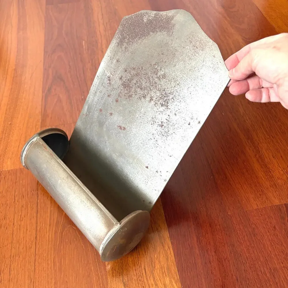 Vintage Metal Match Holder Wall Mount Fireplace Rustic Farmhouse Decor